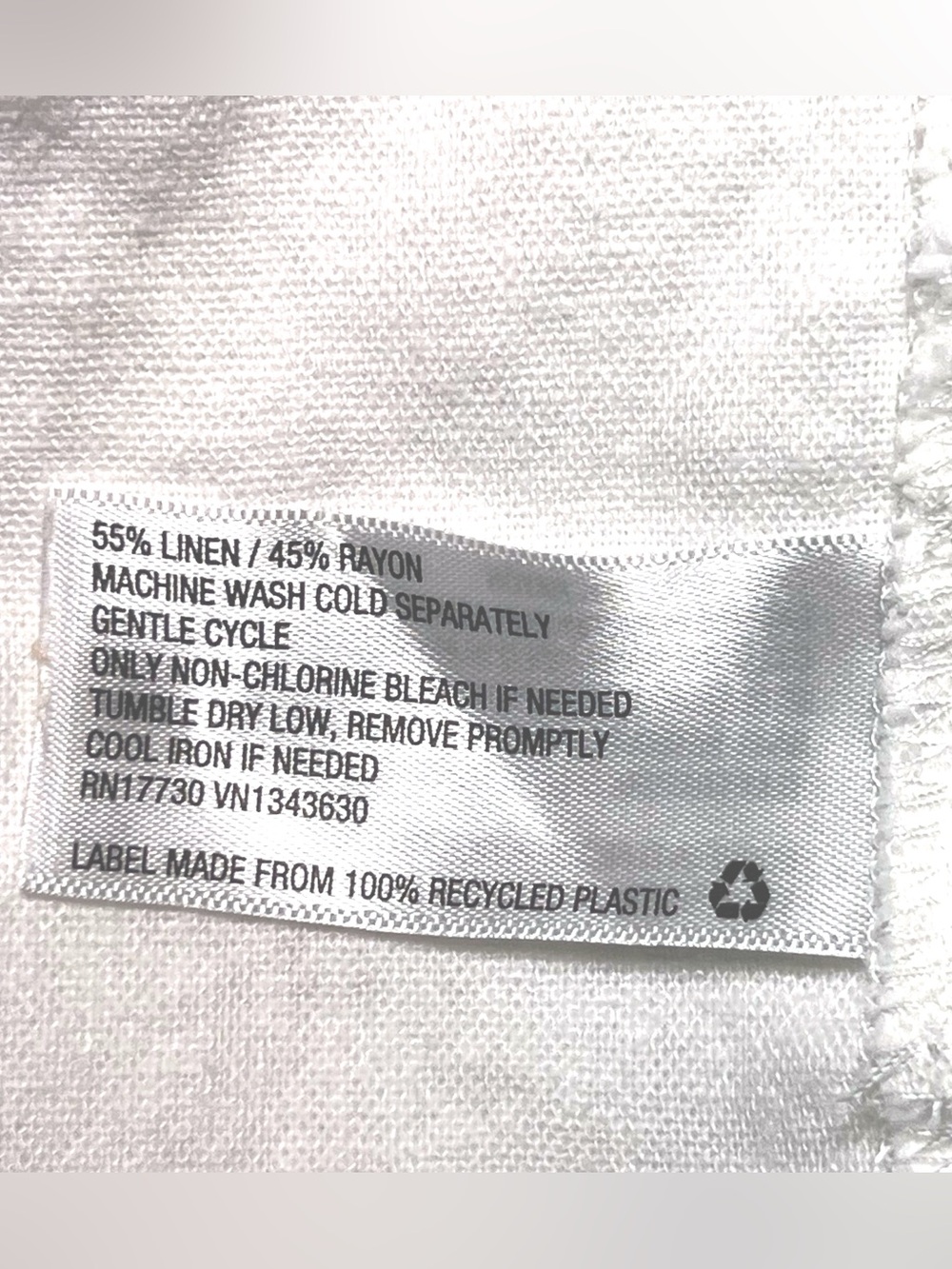 Universal Thread White Linen Blend 2-Piece Set - Like New (Top M / Bottom L) - Picture 5 of 5